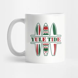 Yule Tide Christmas Surfing Mug